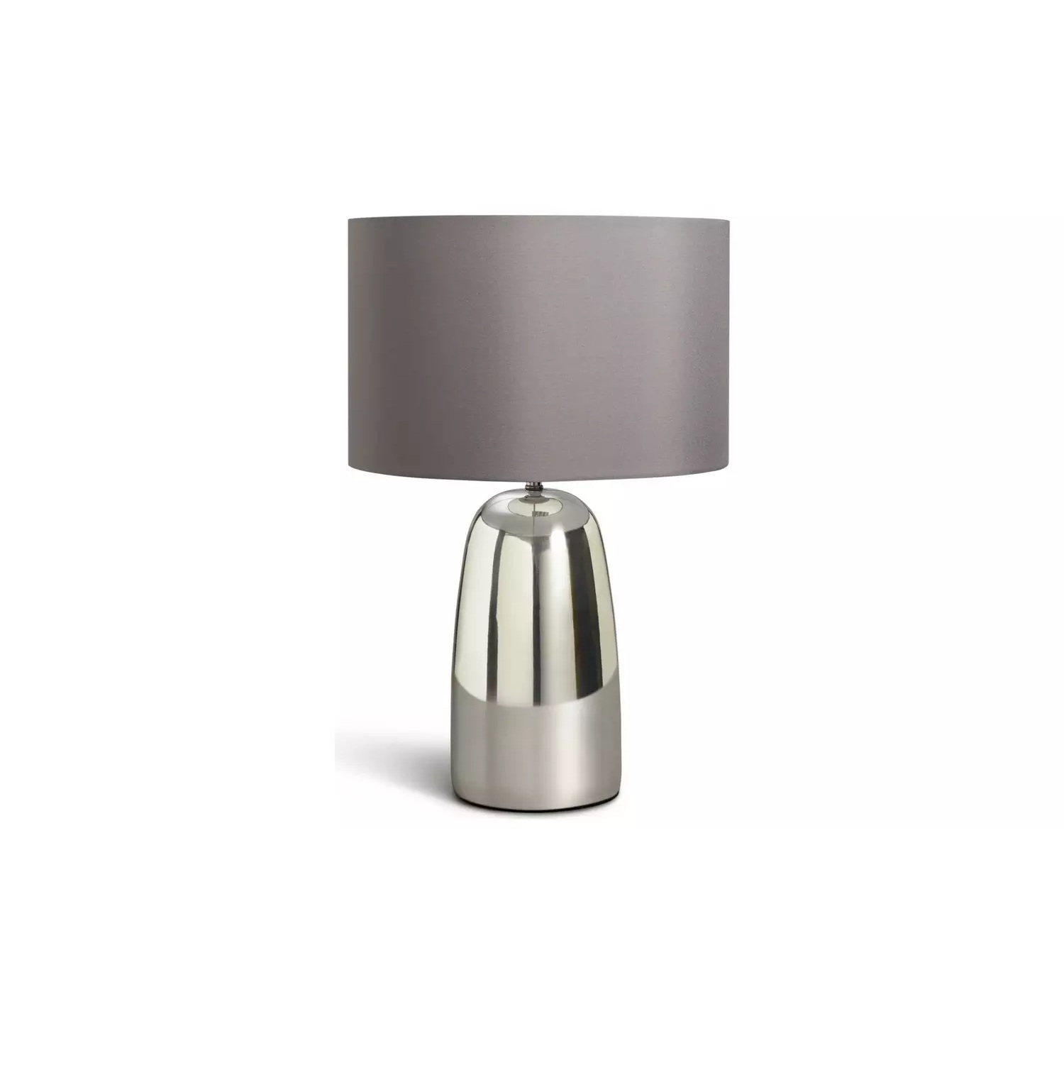 Habitat Largo Touch Table Lamp - Grey & Chrome