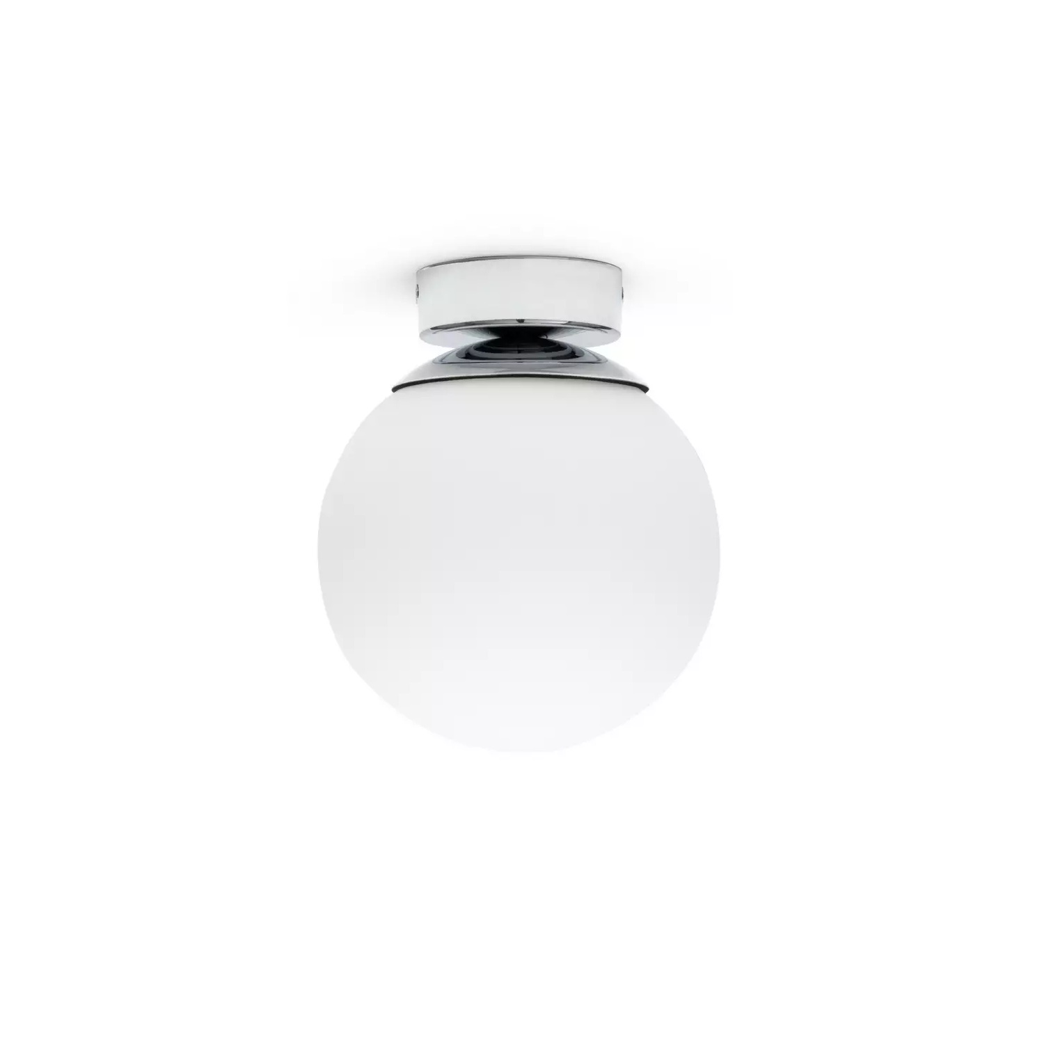 Habitat Opal Glass Bathroom Flush Ceiling Light - White