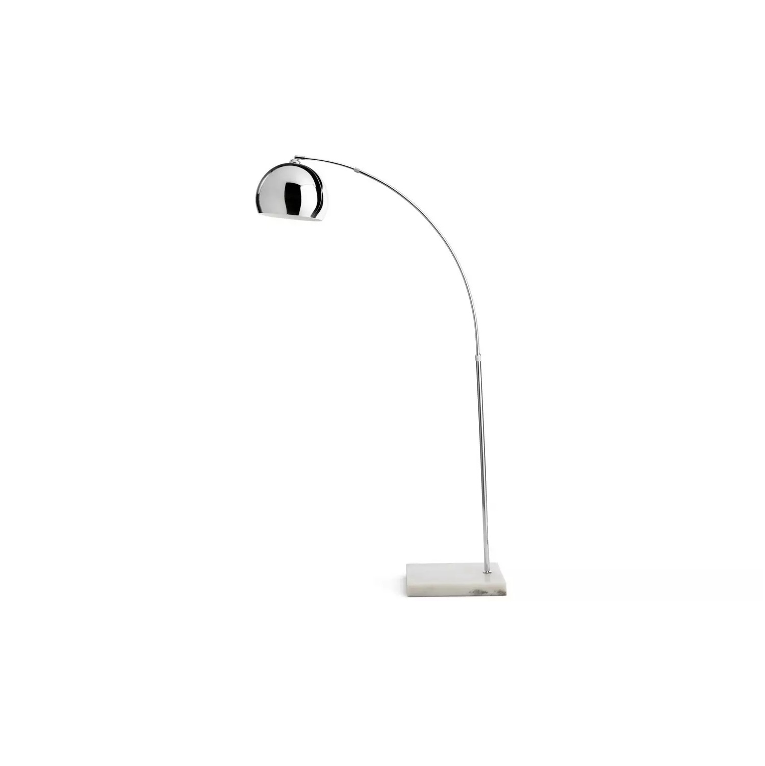 Habitat Nalone Arc Floor Lamp – Chrome & Marble