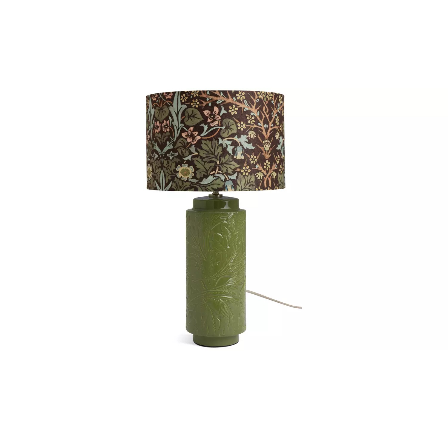 Habitat x Morris & Co. Blackthorn Green Ceramic Lamp