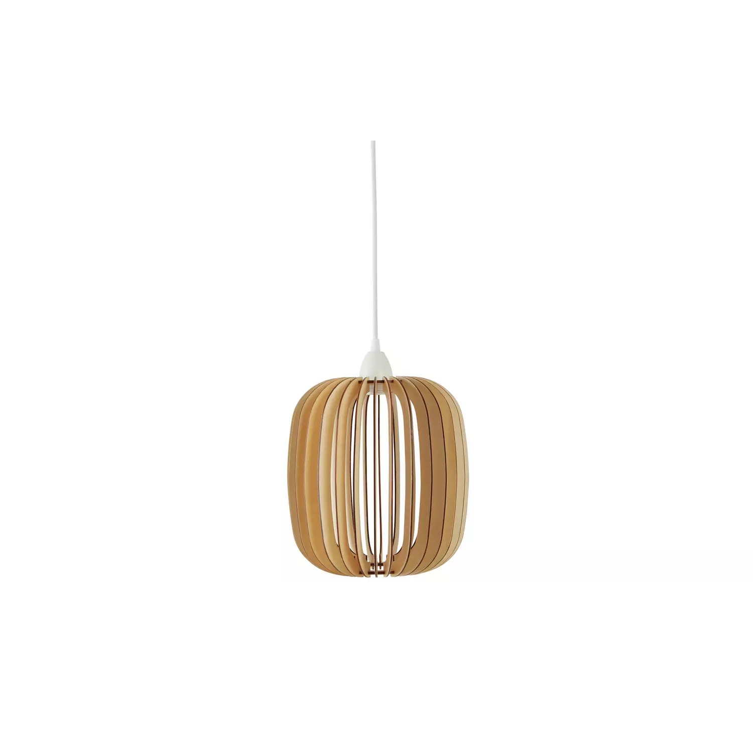 Habitat Achille Natural Wooden Easy Fit Lampshade - 26cm