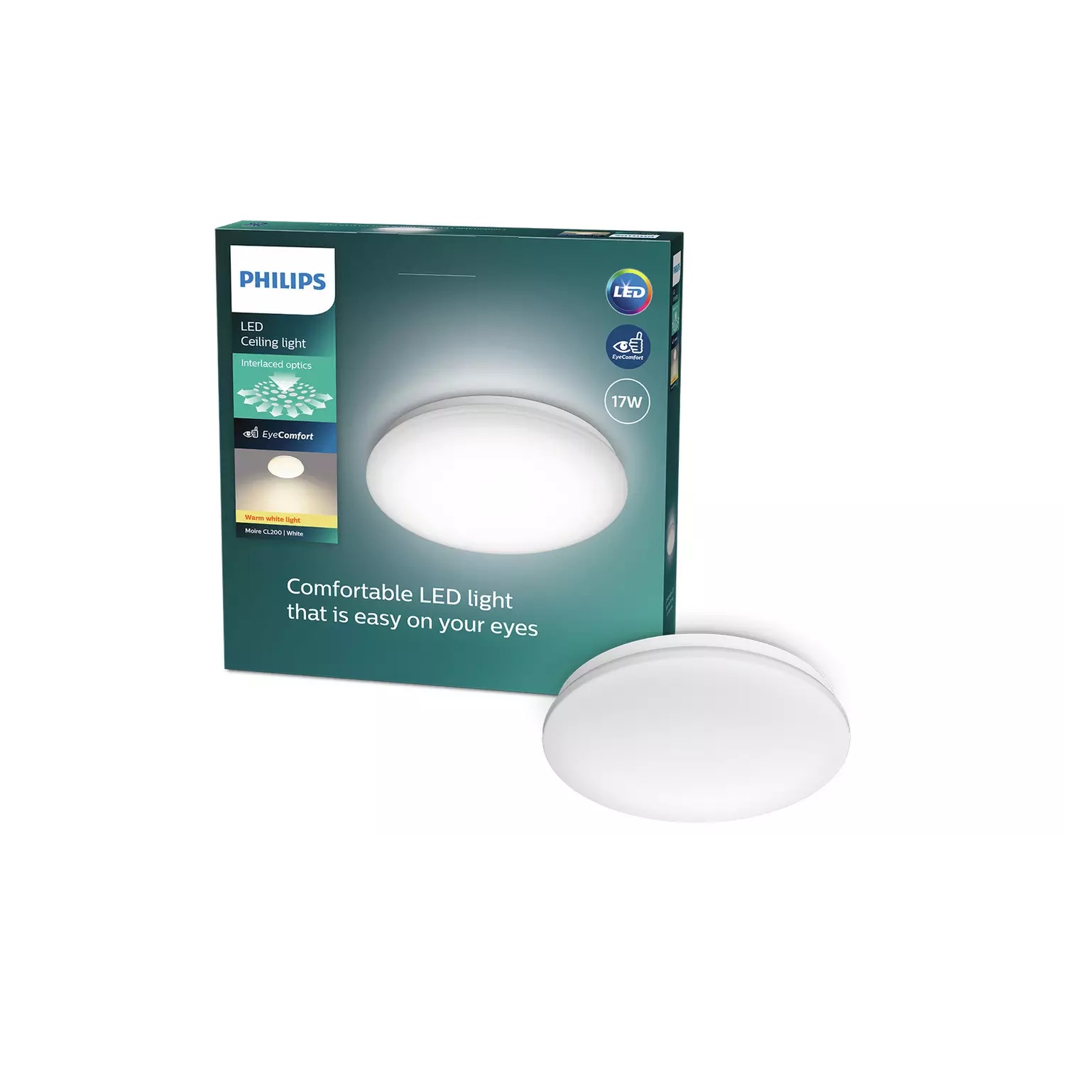 Philips LED Moire Ceiling Light - White