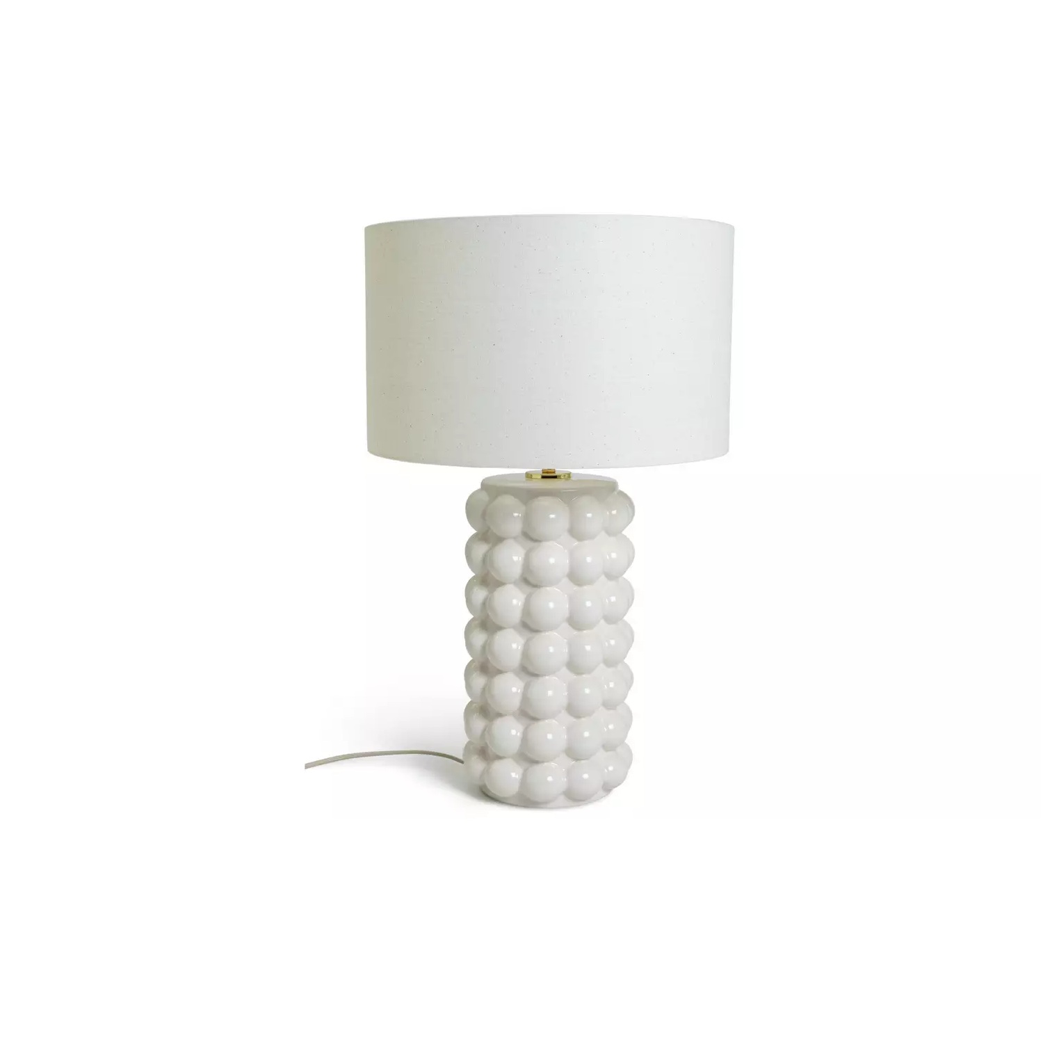 Habitat Bobble 61cm Ceramic Table Lamp - Cream