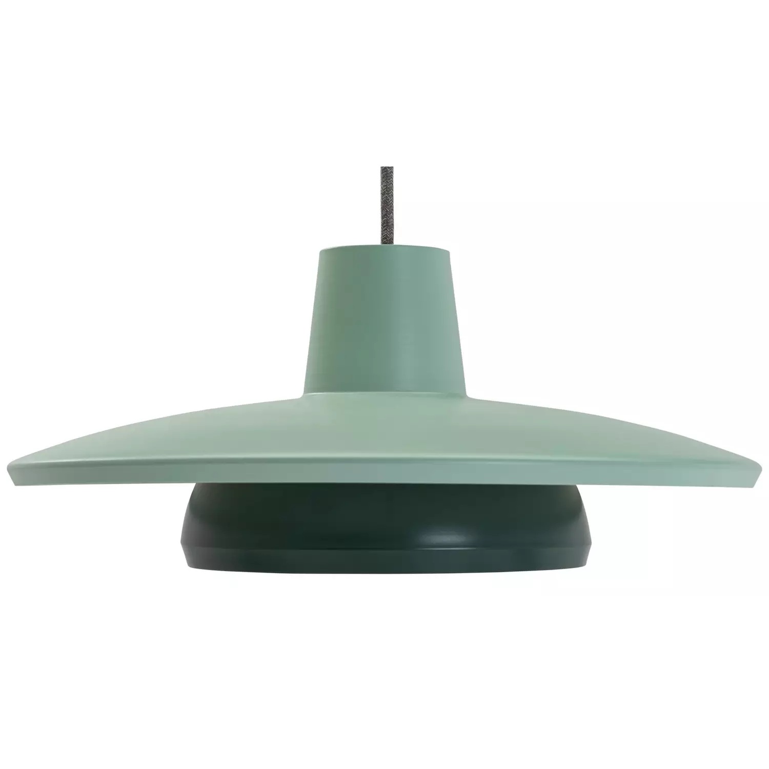 Habitat Velez Green Metal 2 Tier Lampshade - 40cm