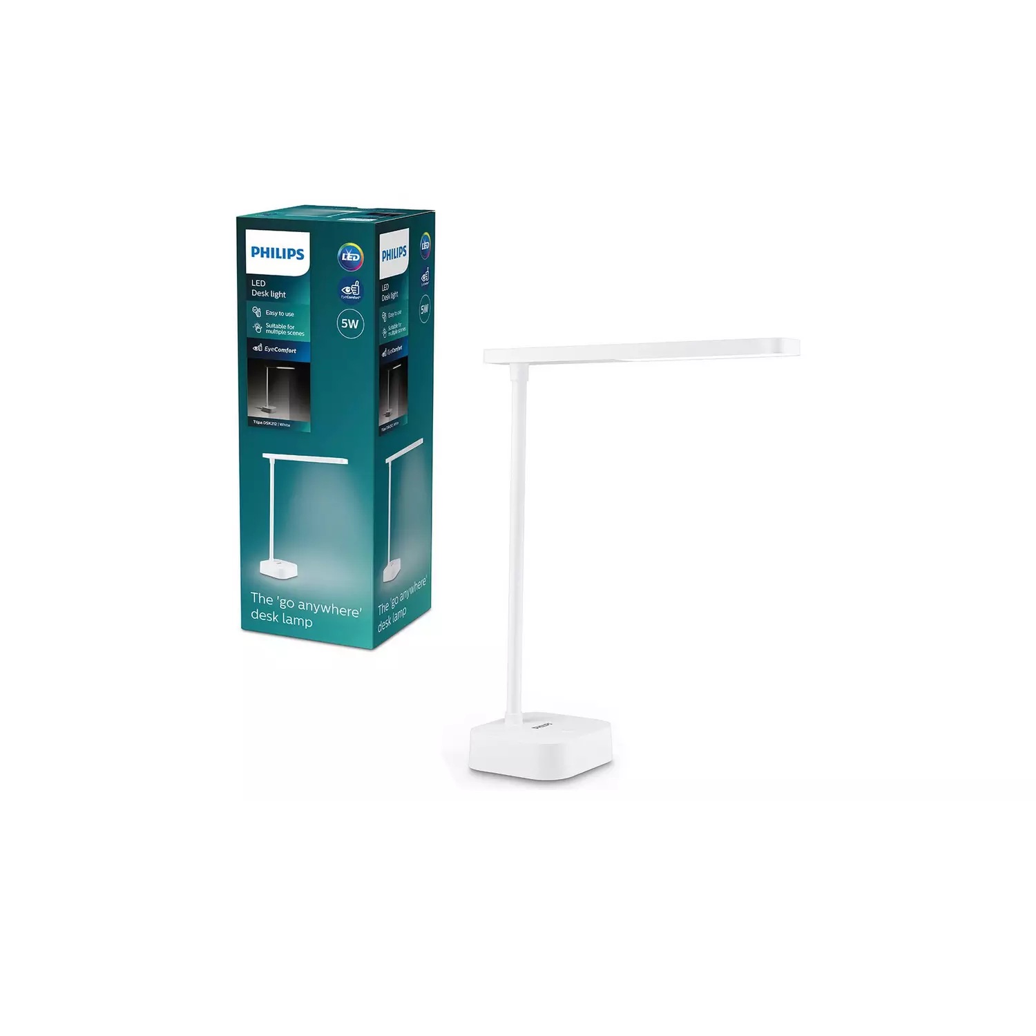 Philips Tilpa LED Portable Touch Desk Lamp - White